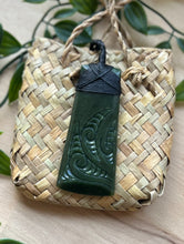 Load image into Gallery viewer, Toki with Koru Pattern Pounamu (Greenstone) 8cm