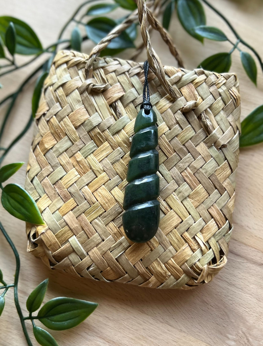 Poutama Roimata Pounamu (Greenstone) 6cm