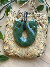 Load image into Gallery viewer, Double Manaia Pounamu (Greenstone) 6cm
