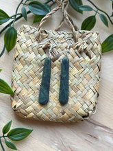 Load image into Gallery viewer, Pounamu (Greenstone) Drop Earrings 6cm
