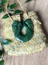 Load image into Gallery viewer, Double Manaia Pounamu (Greenstone) 6cm
