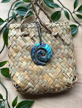Load image into Gallery viewer, Open Koru Pāua Pendant
