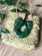 Load image into Gallery viewer, Double Manaia Pounamu (Greenstone) 6cm
