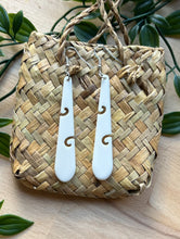 Load image into Gallery viewer, Double Koru Drop Earrings
