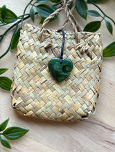 Load image into Gallery viewer, Koru Heart Pounamu (Greenstone) 3cm

