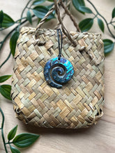 Load image into Gallery viewer, Open Koru Pāua Pendant
