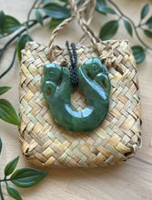 Load image into Gallery viewer, Double Manaia Pounamu (Greenstone) 6cm
