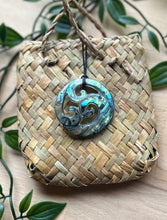 Load image into Gallery viewer, Triple Koru Pāua Pendant
