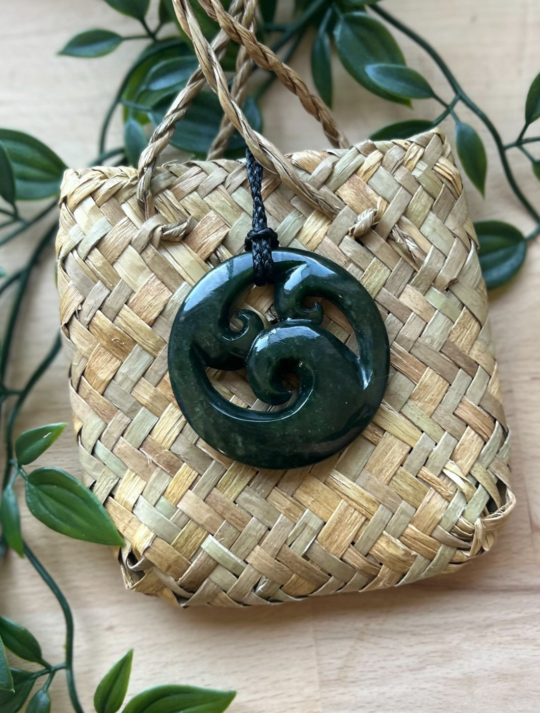 Triple Closed Koru Pounamu (Greenstone) 5cm