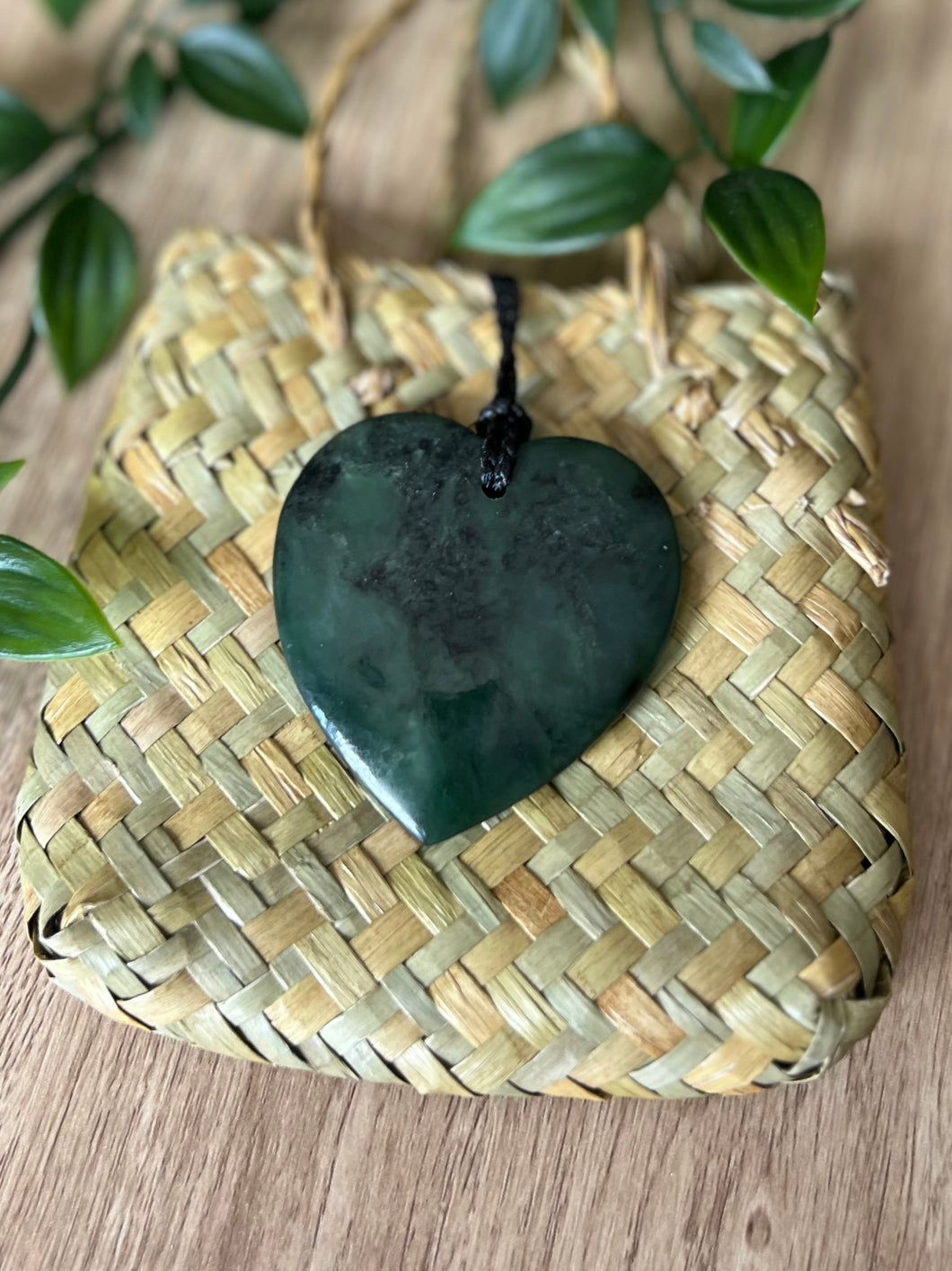 Heart Pounamu (Greenstone) 5cm