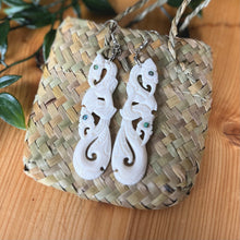 Load image into Gallery viewer, Double Manaia Earrings
