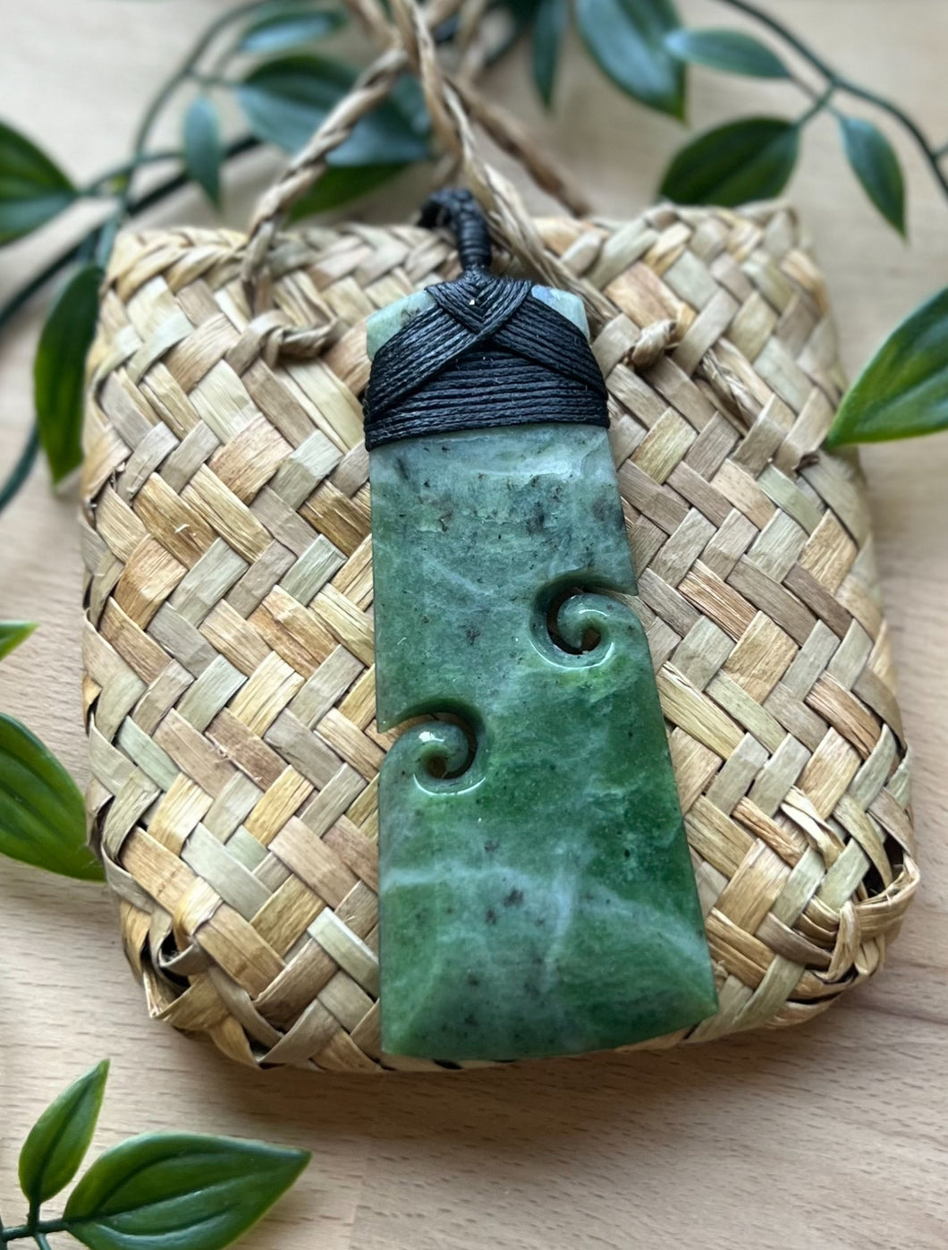 Double Koru Toki Pounamu (Greenstone) 9cm