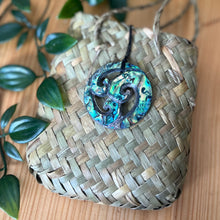 Load image into Gallery viewer, Triple Koru Pāua Pendant
