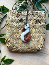Load image into Gallery viewer, Pikorua Pendant with Wood
