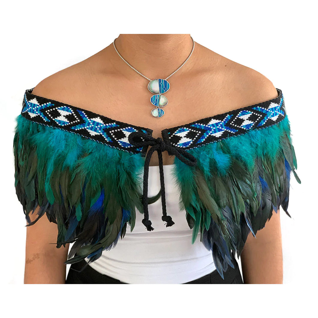 Contemporary Korowai Cape (Pāua)