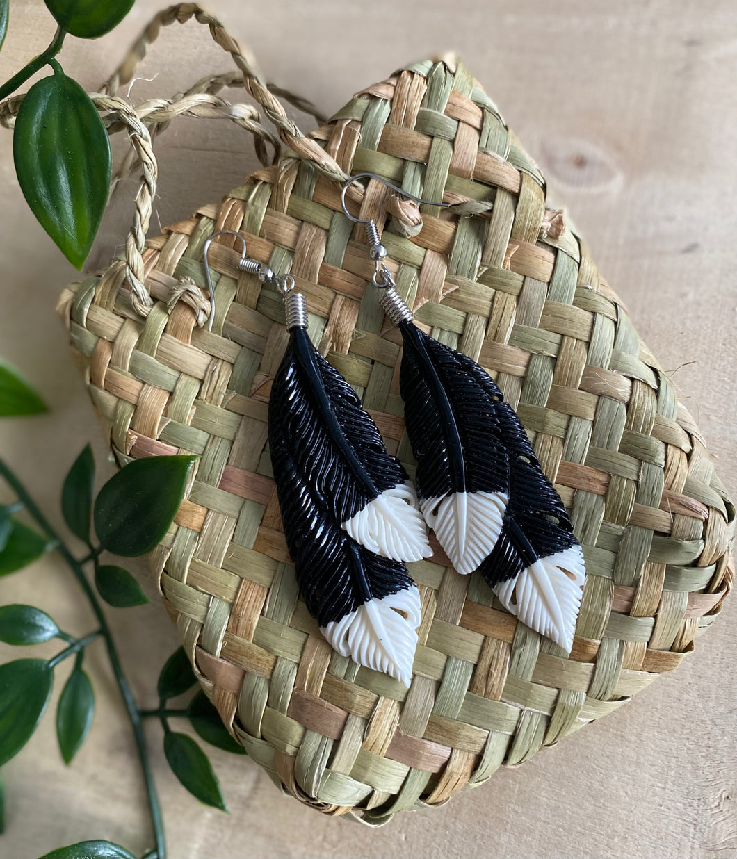 Huia Feather Earrings